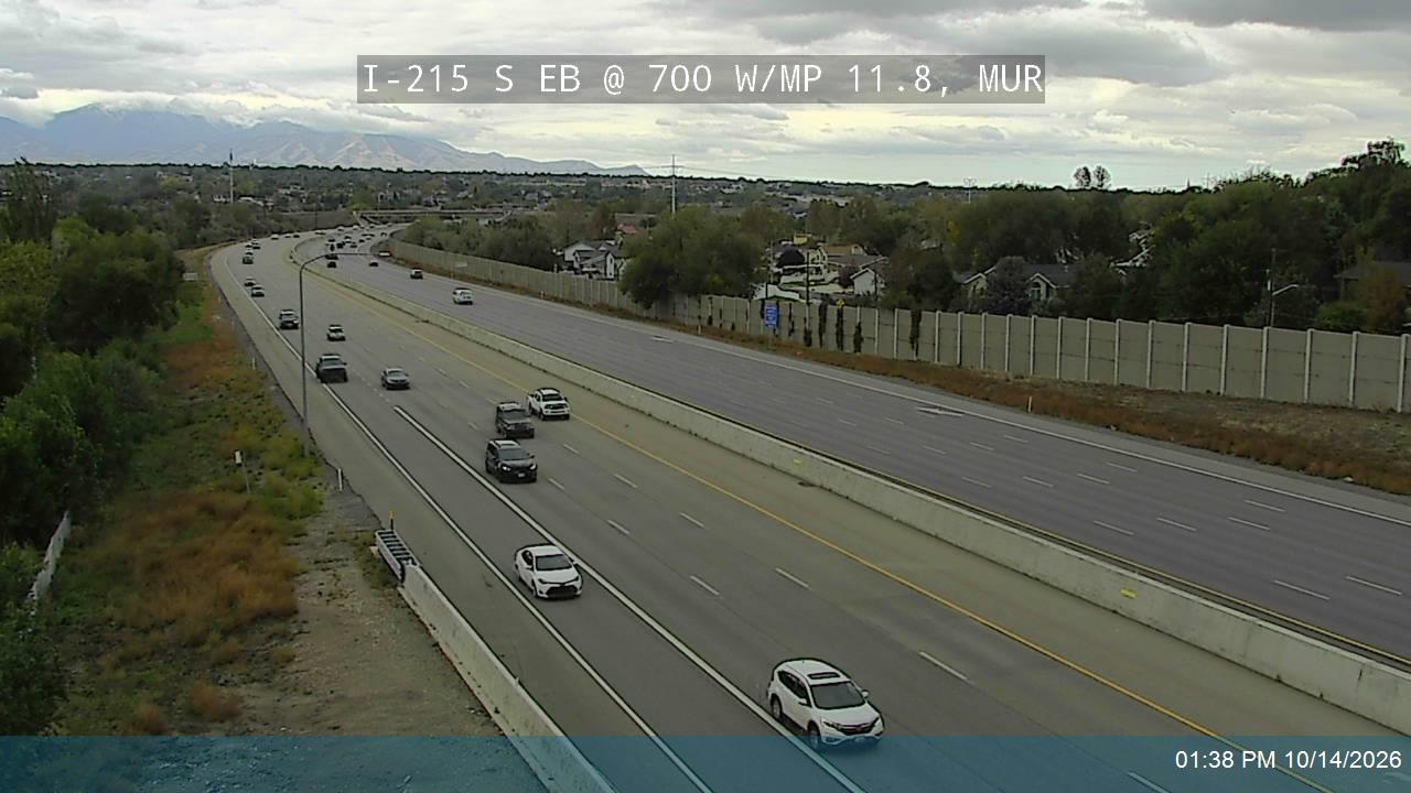 I-215 S EB @ 700 W / MP 11.8, MUR
