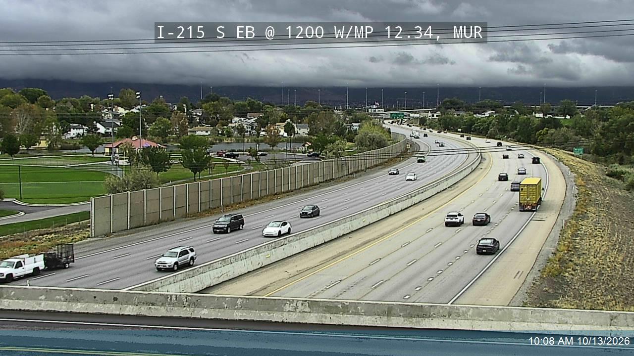 I-215 S EB @ 1200 W / Murray Pkwy Ave / MP 12.34, MUR
