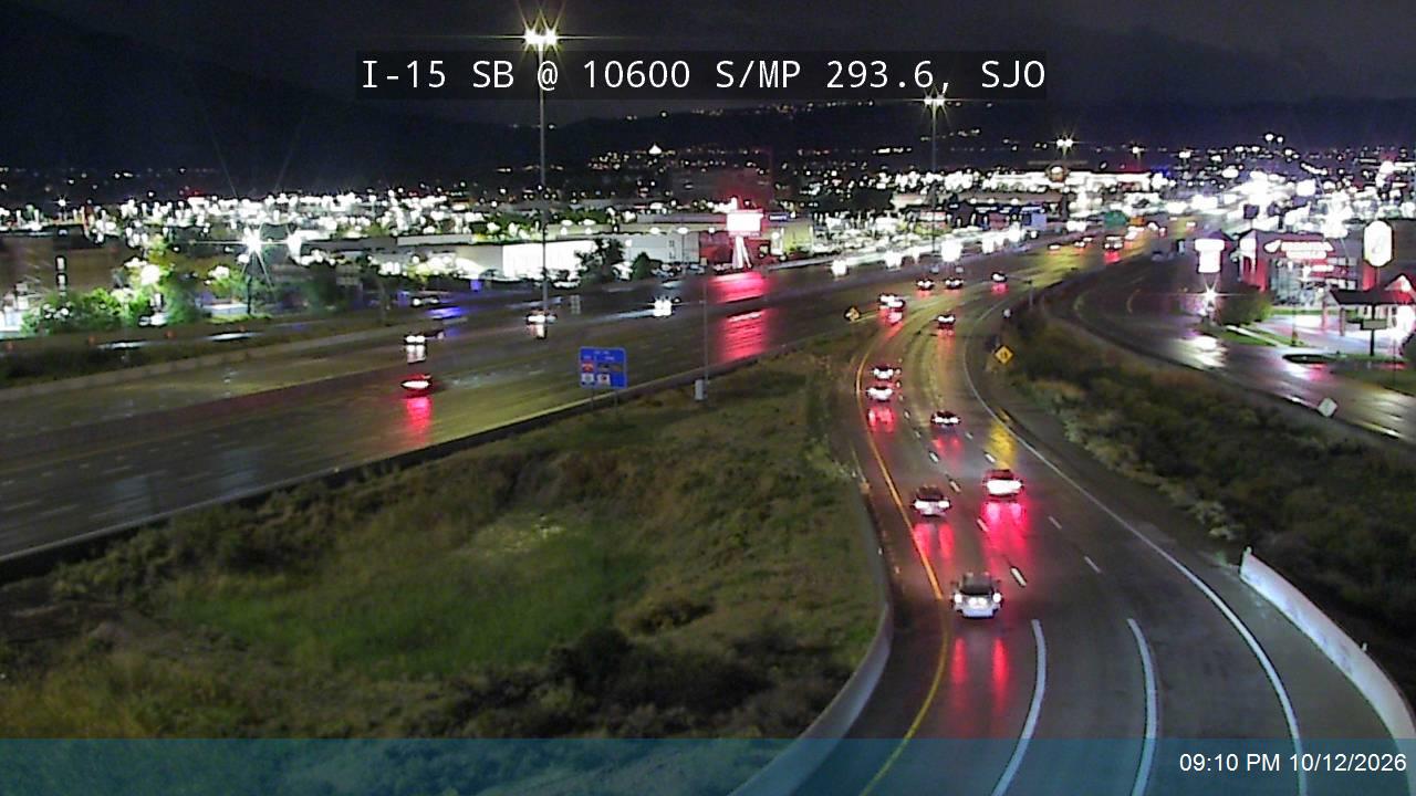I-15 SB @ 10600 S / South Jordan Pkwy / SR-151 / MP 293.6, SJO