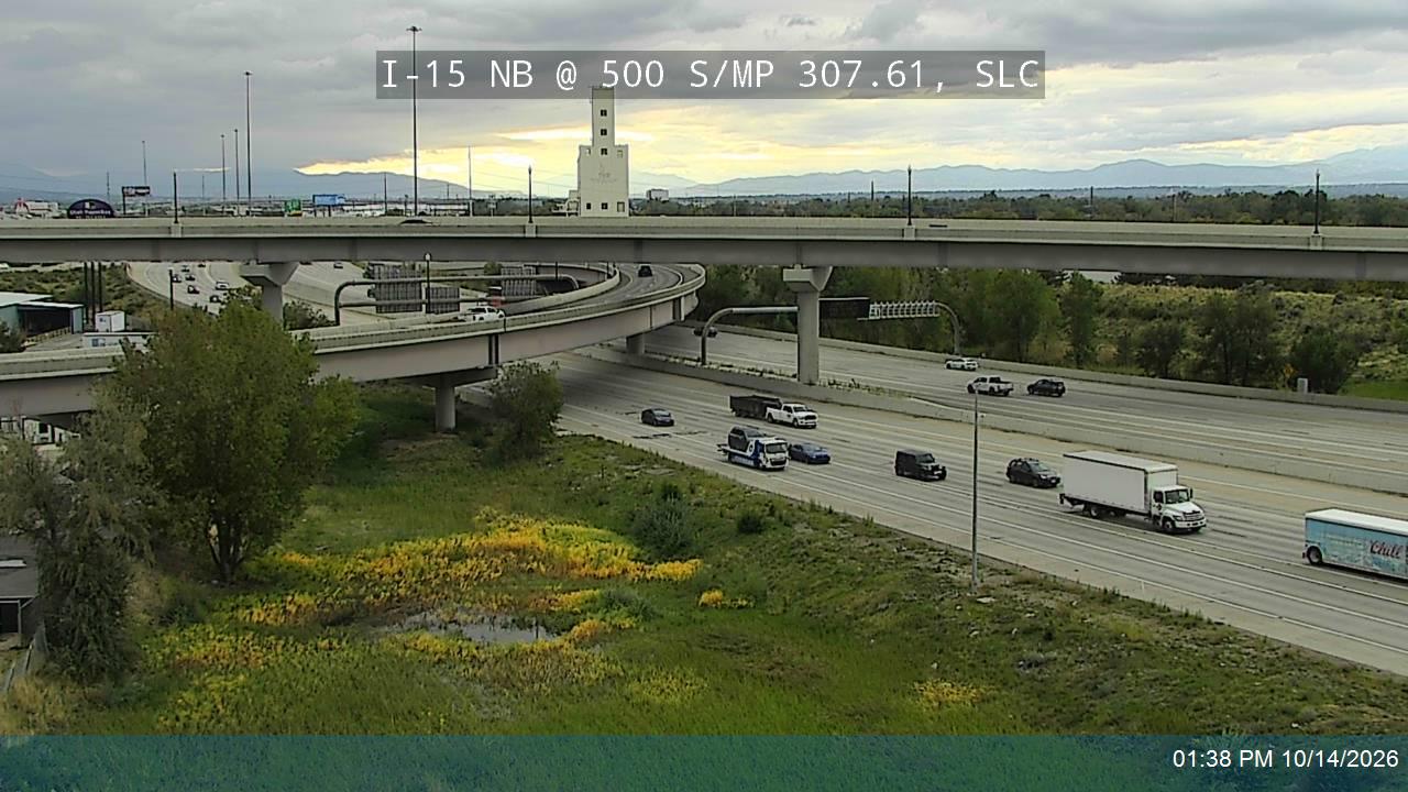 I-15 NB @ 500 S / MP 307.61, SLC