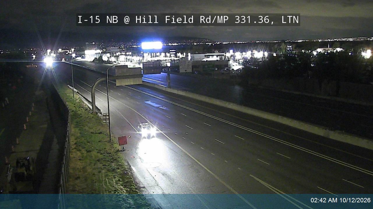 I-15 NB @ Hill Field Rd / 750 N / SR-232 / MP 331.36, LTN