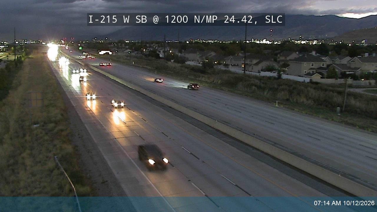 I-215 W SB @ 1200 N / MP 24.42, SLC