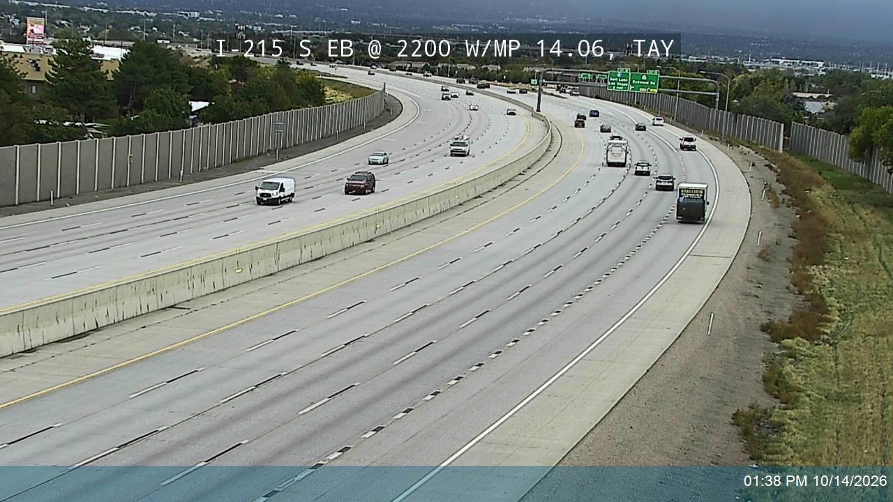 I-215 S EB @ 2200 W / MP 14.06, TAY