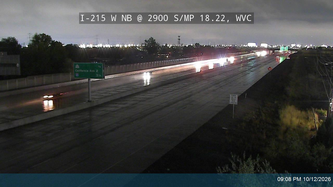 I-215 W NB @ 2900 S / MP 18.22, WVC