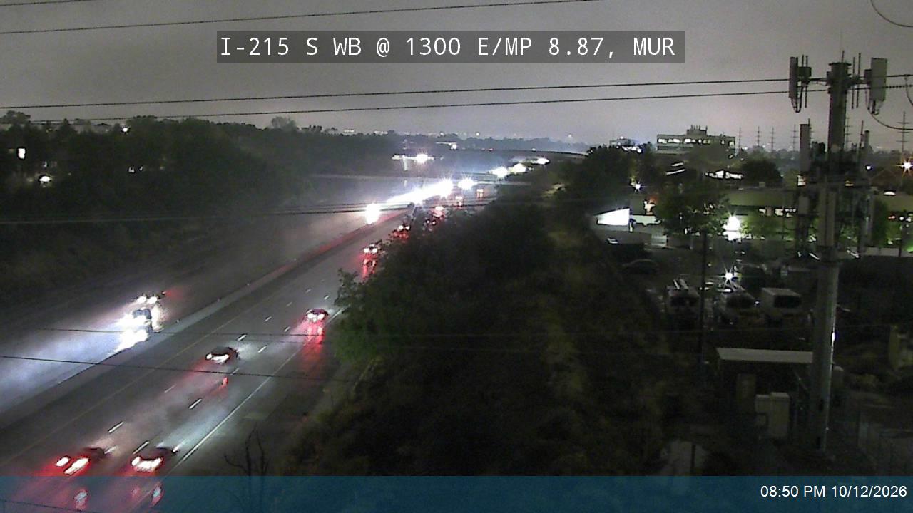 I-215 S WB @ 1300 E / MP 8.87, CWH