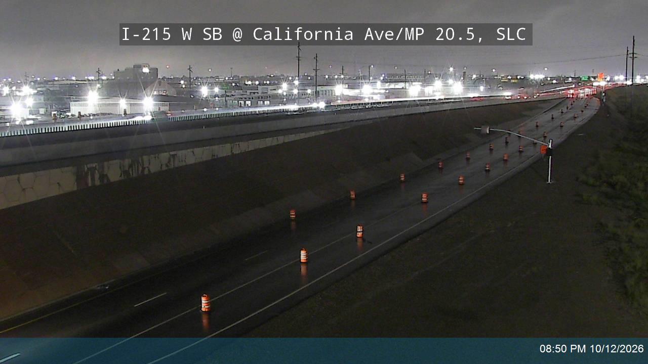 I-215 W SB @ California Ave / 1330 S / MP 20.5, SLC