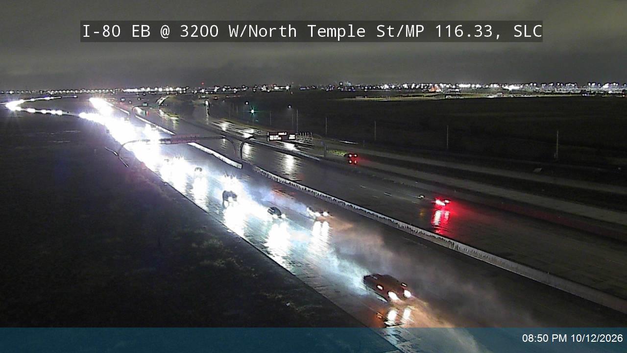 I-80 EB @ 3200 W / North Temple St / MP 116.33, SLC