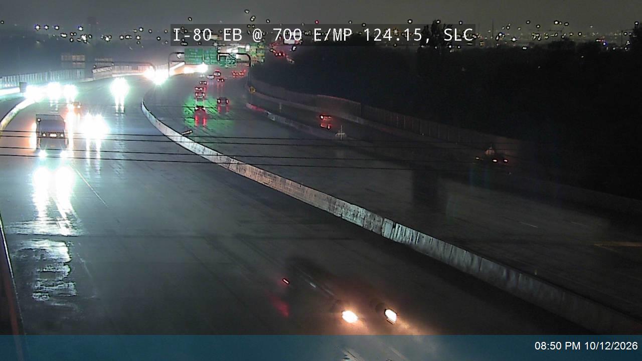 I-80 EB @ 700 E / SR-71 / MP 124.15, SLC