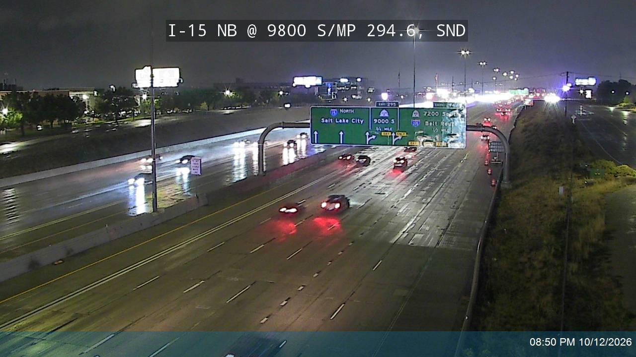 I-15 NB @ 9800 S / MP 294.6, SND