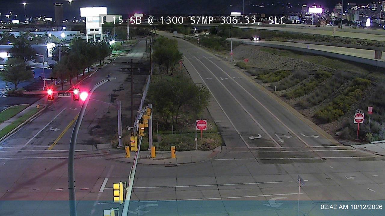 I-15 SB @ 1300 S / MP 306.33, SLC