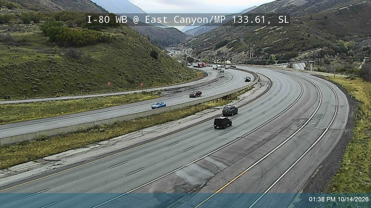 I-80 / Parleys Canyon WB @ East Canyon / SR-65 On-ramp / MP 133.61, SL