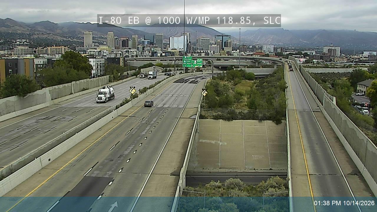 I-80 EB @ 1000 W / MP 118.85, SLC