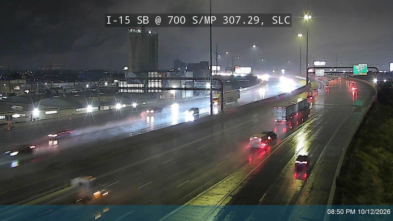 I-15 SB @ 700 S / MP 307.29, SLC