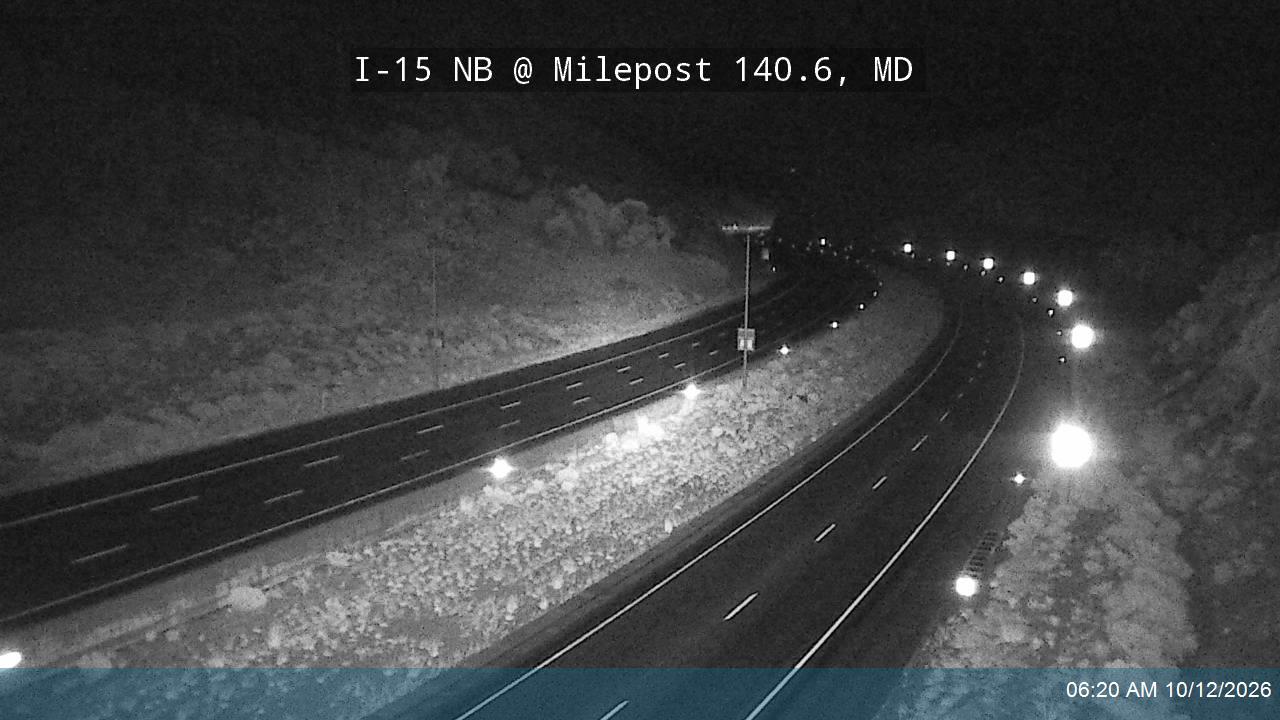 I-15 NB @ Milepost 140.6, MD