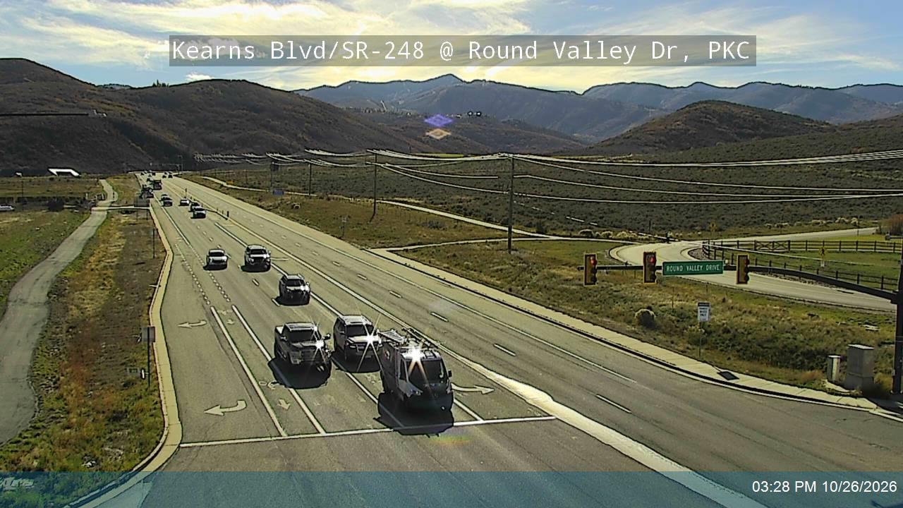 UDOT camera: Kearns Blvd / SR-248 @ Round Valley Dr, PKC