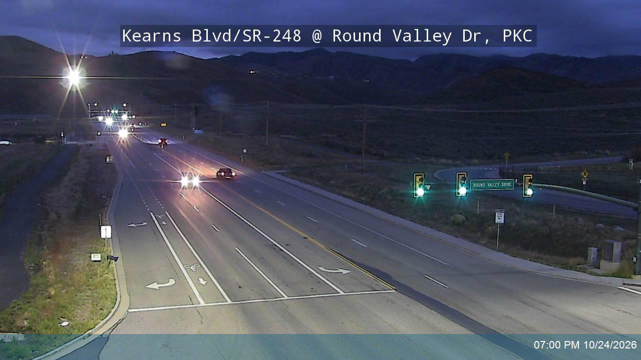 UDOT camera: Kearns Blvd / SR-248 @ Round Valley Dr, PKC