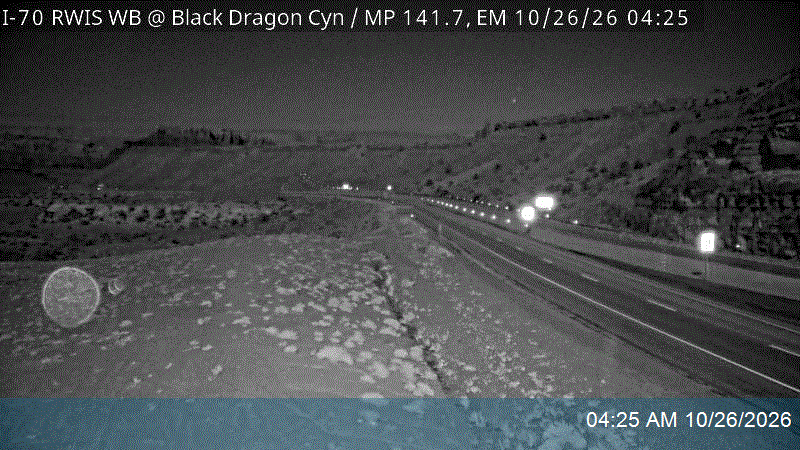 I-70 RWIS WB @ Black Dragon Canyon / MP 141.7, EM