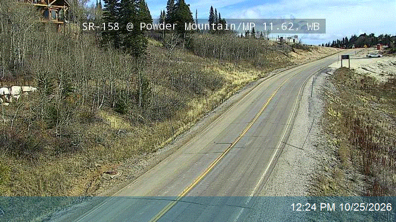 SR-158 @ Powder Mountain / MP 11.62, WB