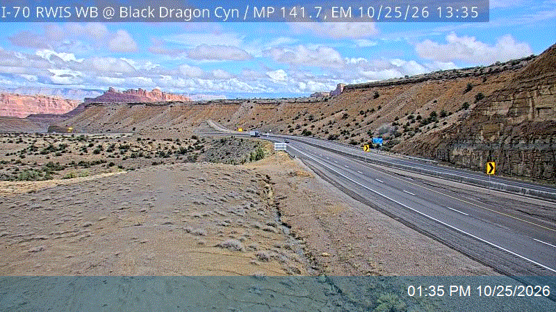I-70 RWIS WB @ Black Dragon Canyon / MP 141.7, EM