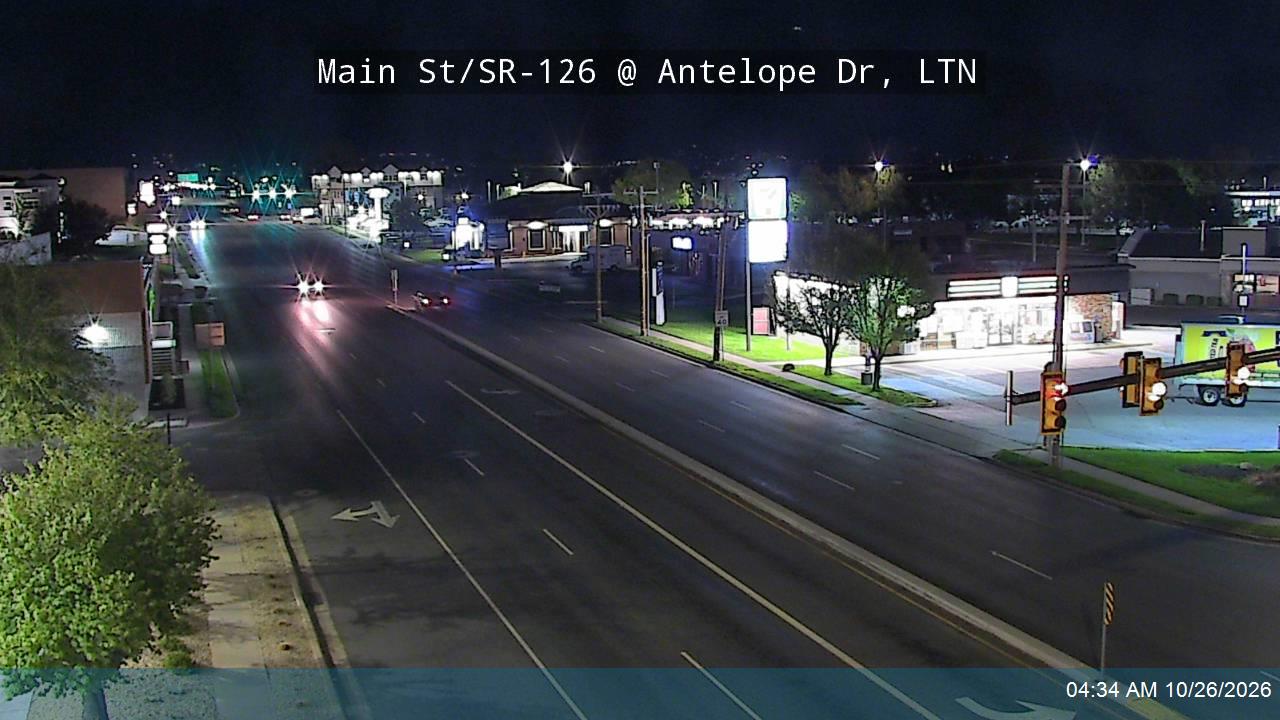 Main St / SR-126 @ Antelope Dr / SR-108, LTN