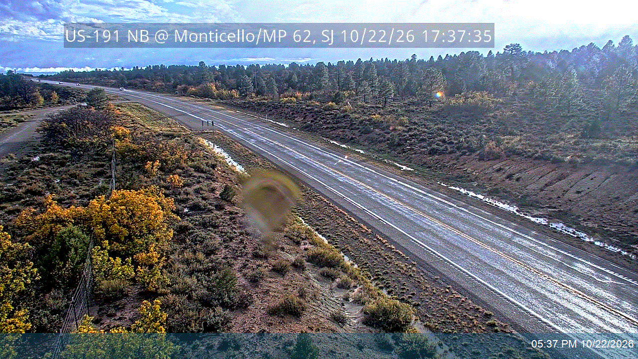 US-191 RWIS NB @ Monticello / MP 62, SJ