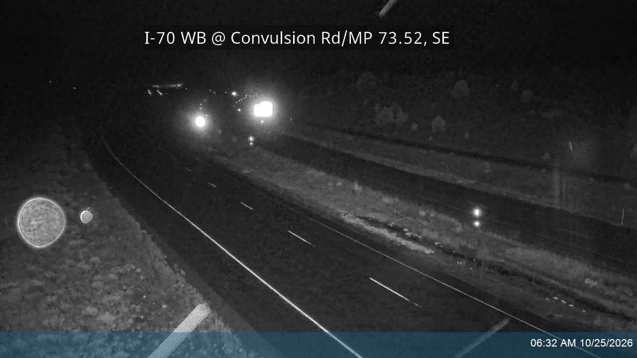I-70 WB @ Convulsion Rd / MP 73.52, SE