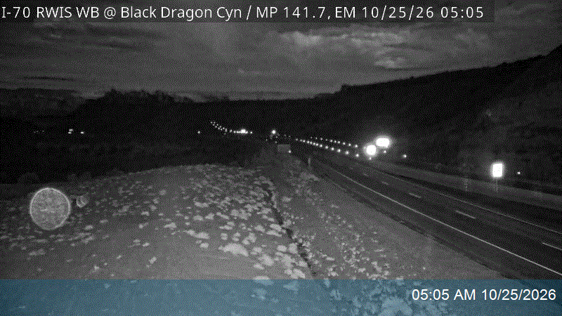 I-70 RWIS WB @ Black Dragon Canyon / MP 141.7, EM