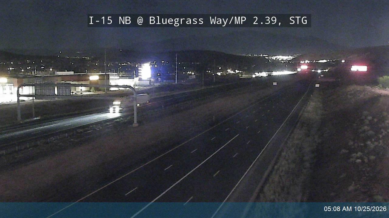 I-15 NB @ Bluegrass Way / MP 2.39, STG