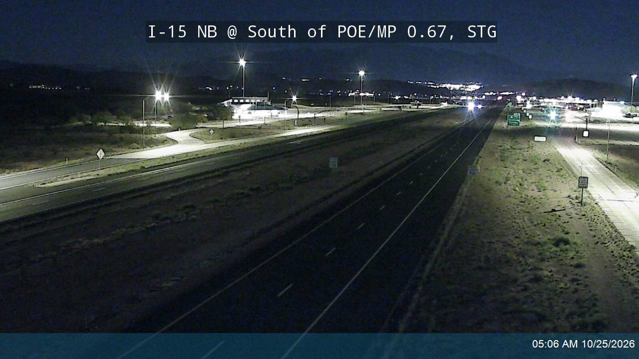 I-15 NB @ South of POE / MP 0.67, STG
