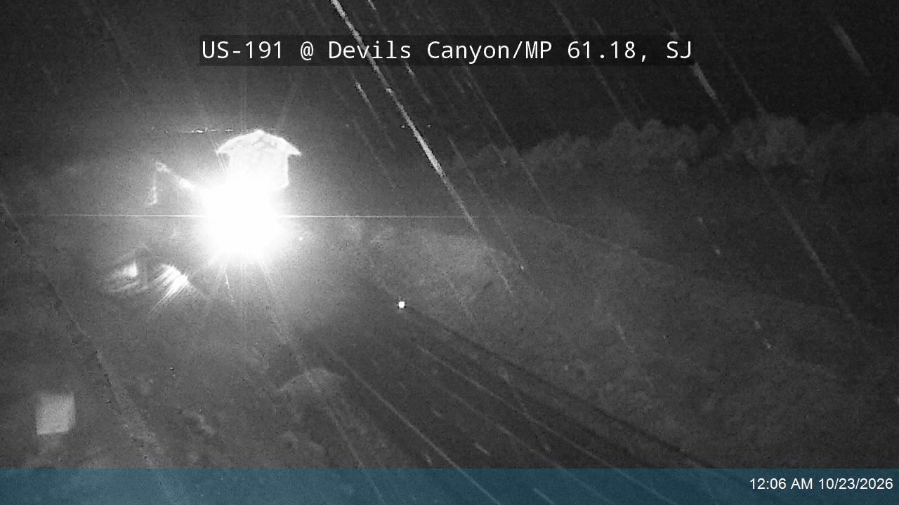US-191 NB @ Devils Canyon / MP 61.18, SJ