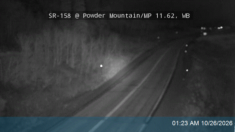 SR-158 @ Powder Mountain / MP 11.62, WB