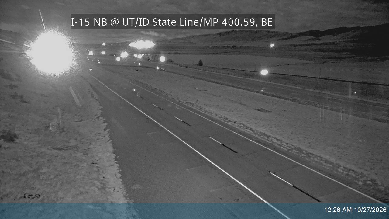 I-15 NB @ UT/ID State Line / MP 400.59, BE