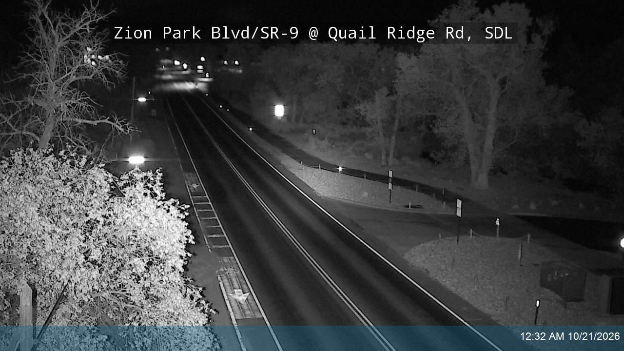 Zion Park Blvd / SR-9 @ Quail Ridge Rd, SDL