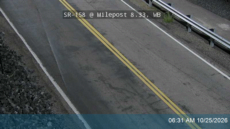SR-158 @ Milepost 8.33, WB