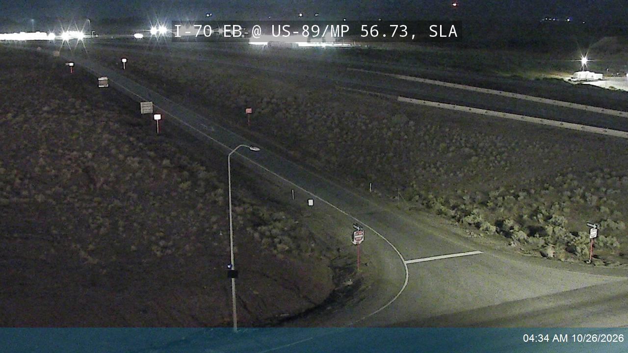 I-70 EB @ State St / US-89 / MP 56.73, SLA