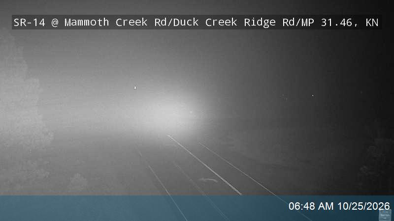 SR-14 EB @ Mammoth Creek Rd / Duck Creek Ridge Rd / MP 31.06, KN