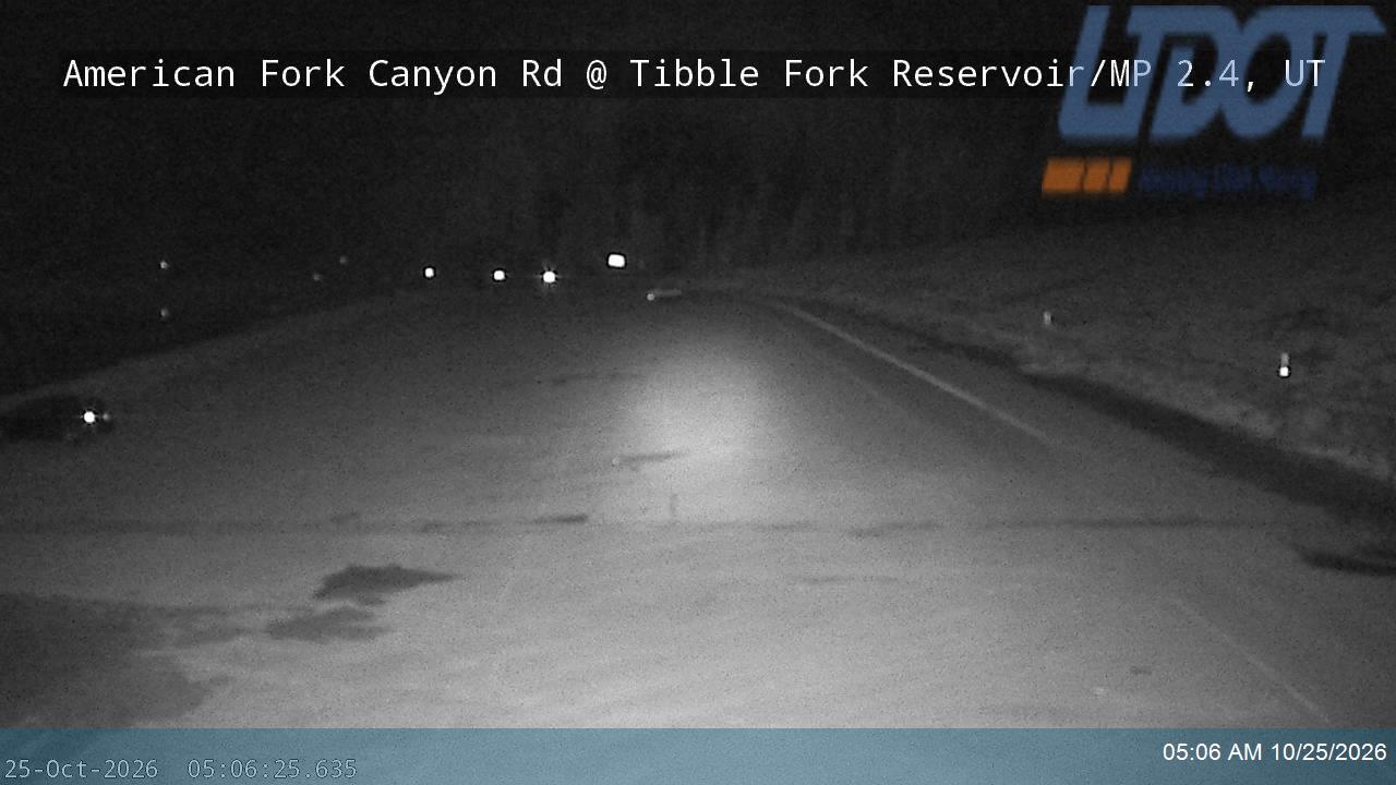 American Fork Canyon Rd / SR-144 @ Tibble Fork Reservoir / MP 2.4, UT
