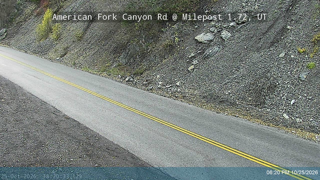 American Fork Canyon Rd / SR-144 @ Milepost 1.72, UT