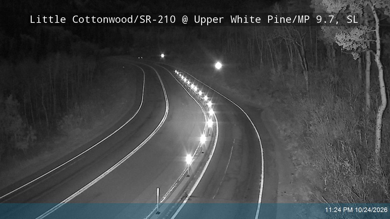 Little Cottonwood Rd / SR-210 WB @ Upper White Pine / MP 9.7, SL