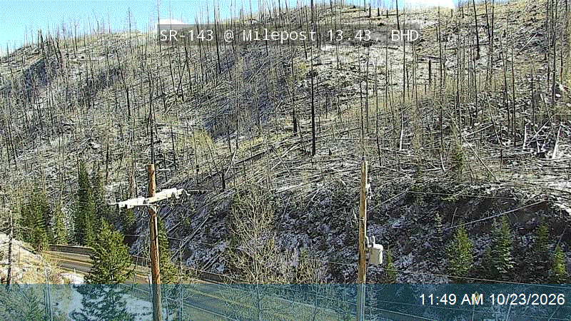 UDOT traffic camera: SR-143 @ Milepost 13.43 (Parowan side)