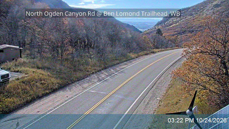 North Ogden Canyon Rd @ Ben Lomond Trailhead, WB