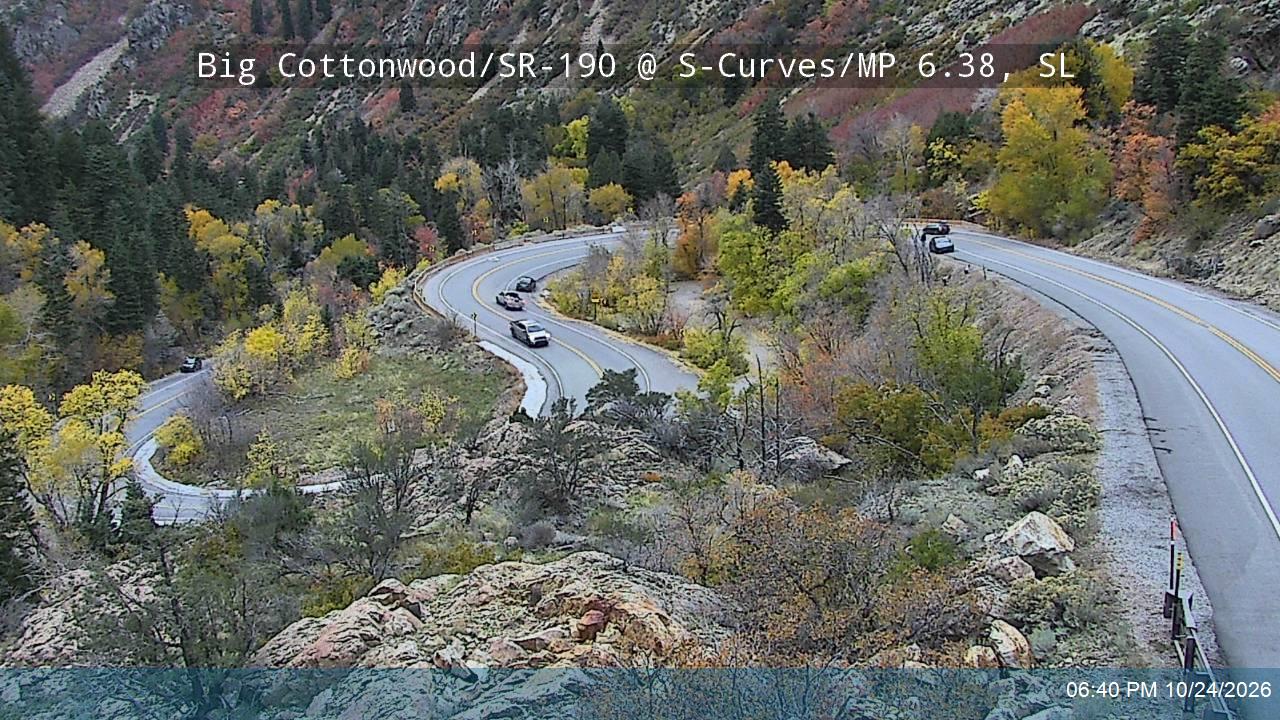 Big Cottonwood Canyon Rd / SR-190 @ S-Curves / MP 6.38, SL