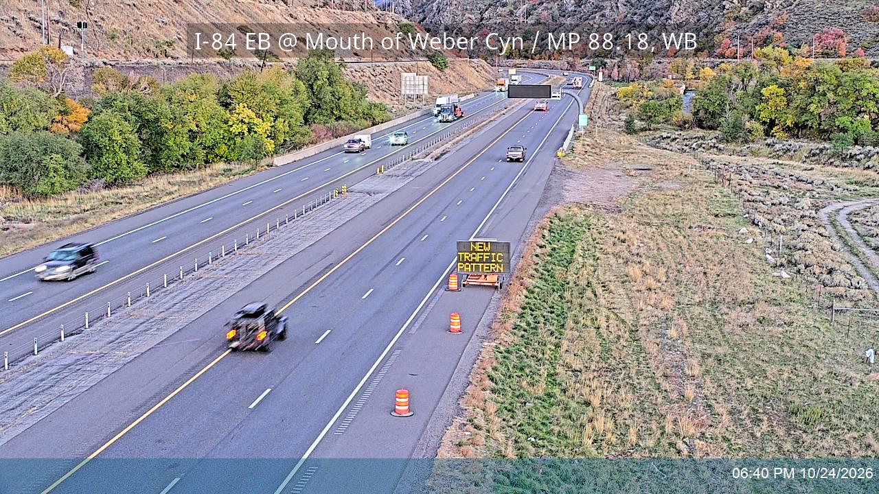 I-84 EB @ Mouth of Weber Cyn / MP 88.18, WB