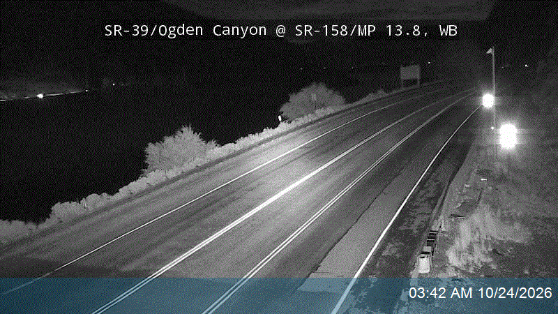 SR-39 / Ogden Canyon @ SR-158 / MP 13.8, EB