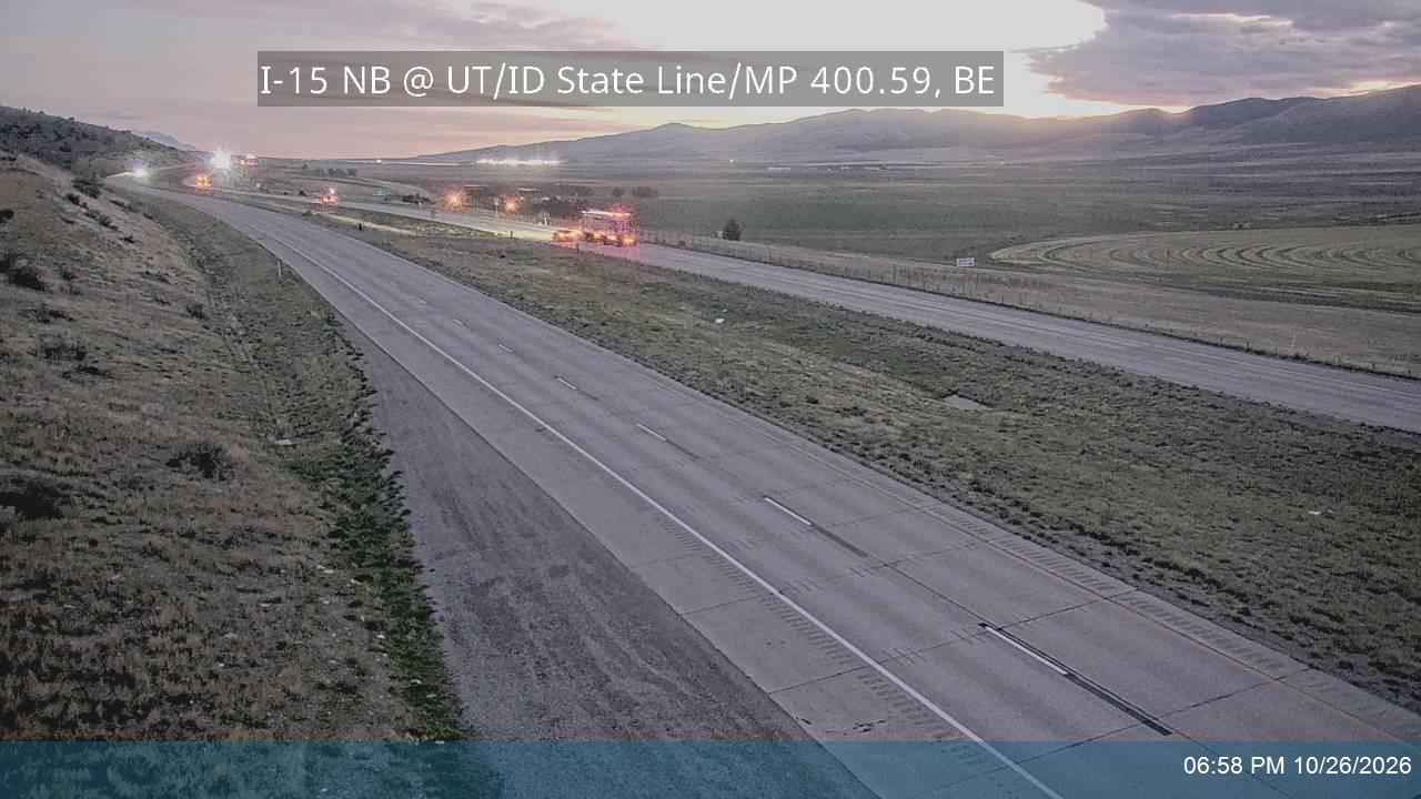 I-15 NB @ UT/ID State Line / MP 400.59, BE