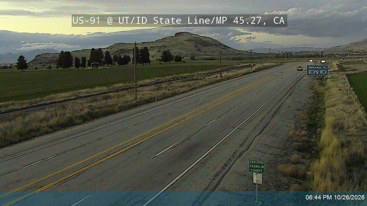 US-91 @ UT/ID State Line / MP 45.27, CA