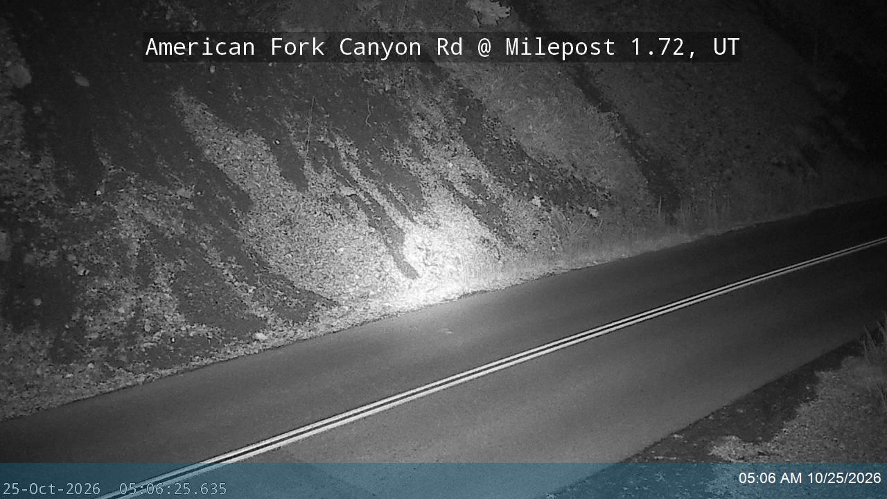 American Fork Canyon Rd / SR-144 @ Milepost 1.72, UT