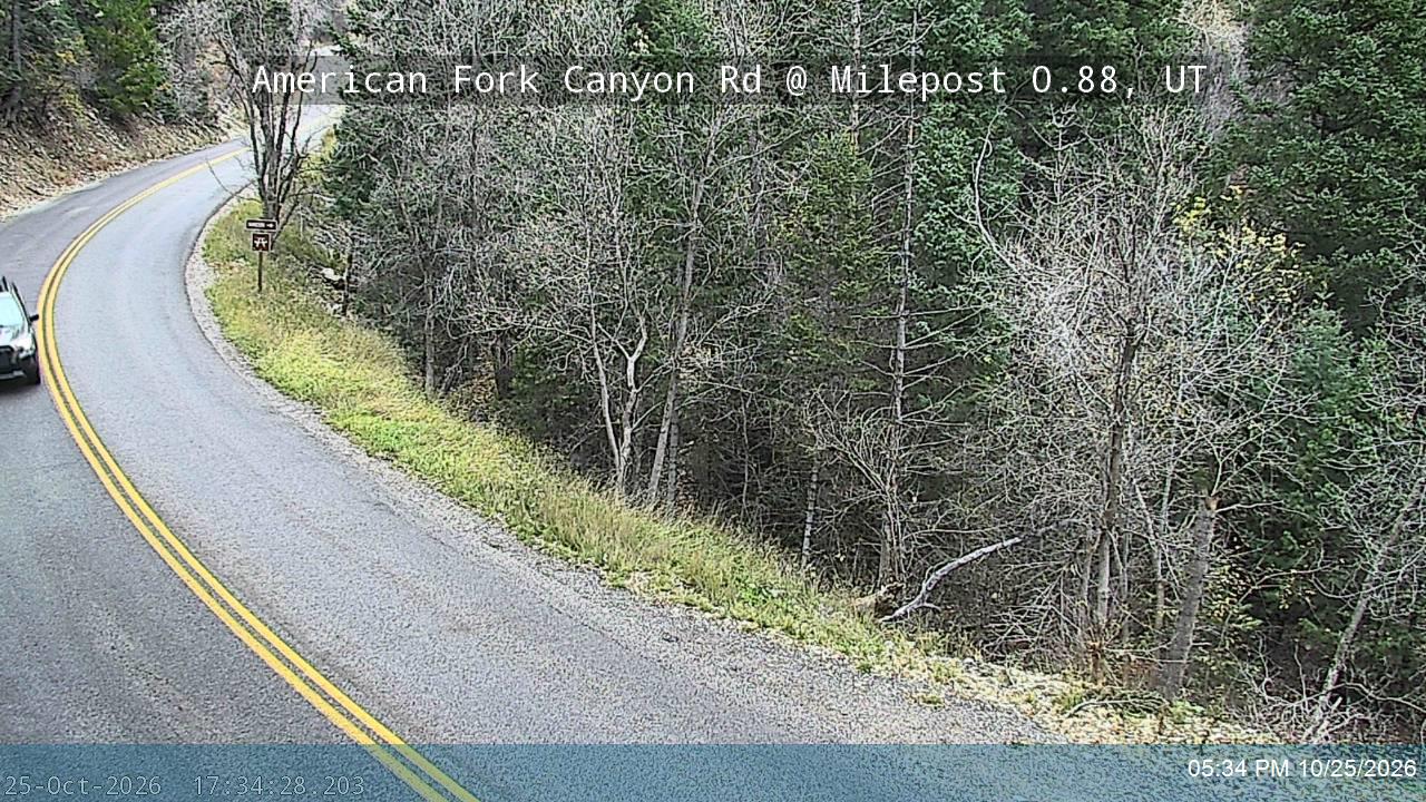 American Fork Canyon Rd / SR-144 @ Milepost 0.88, UT