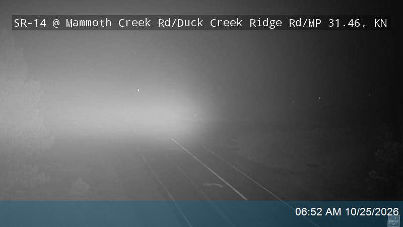SR-14 EB @ Mammoth Creek Rd / Duck Creek Ridge Rd / MP 31.06, KN
