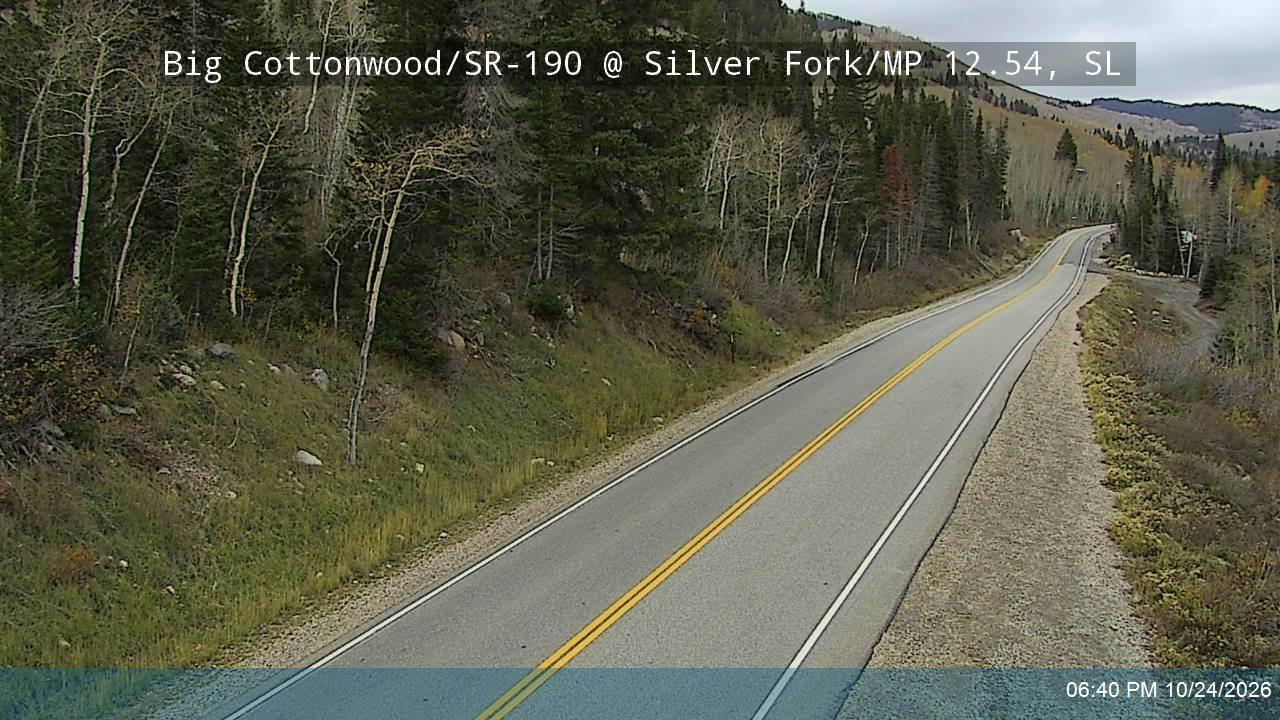 Big Cottonwood Canyon Rd / SR-190 @ Silver Fork / MP 12.54, SL